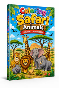 Coloring Safari Animals Coloring Safari Animals