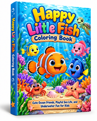 Happy Little Fish Coloring Book Happy Little Fish Coloring Book