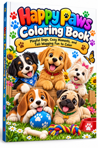 Happy Paws Coloring Book Happy Paws Coloring Book Happy Paws Coloring Book