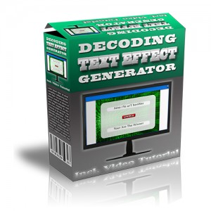 Decoding Text Effect Generator Decoding Text Effect Generator