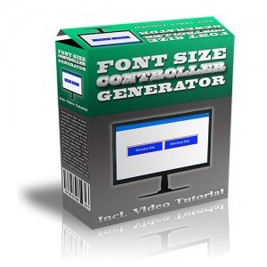 Font Size Controller Generator Font Sized Controller Generator