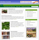 HerbalCuresBlog plr Herbal Cures Niche Blog