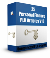 PersonalFinancev18.7855 25 Personal Finance PLR Articles V 18 