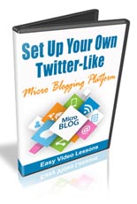 SetUpTwitterMicroBlog mrr Set Up A Twitter Like Micro Blog