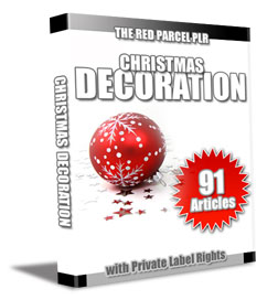 christmas plr articles DECO 91 Christmas Decoration PLR Articles
